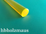 Acrylglas Rundstab Fluorescent Gelb Ø 25 mm