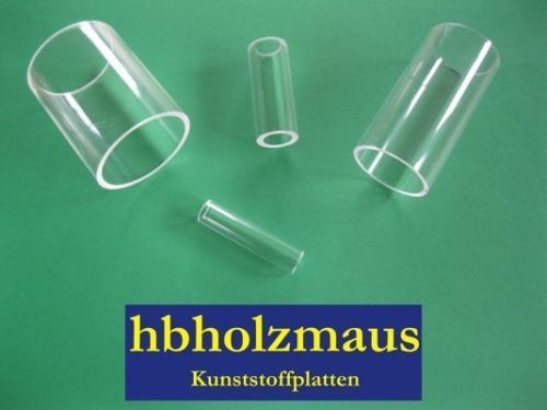 Acrylglas Rohr Klar Rohre Kunststoffrohr Plexiglasrohr Tube Farblos 
