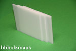 1000 x 400 x 1 mm PVC Massivplatte weiß